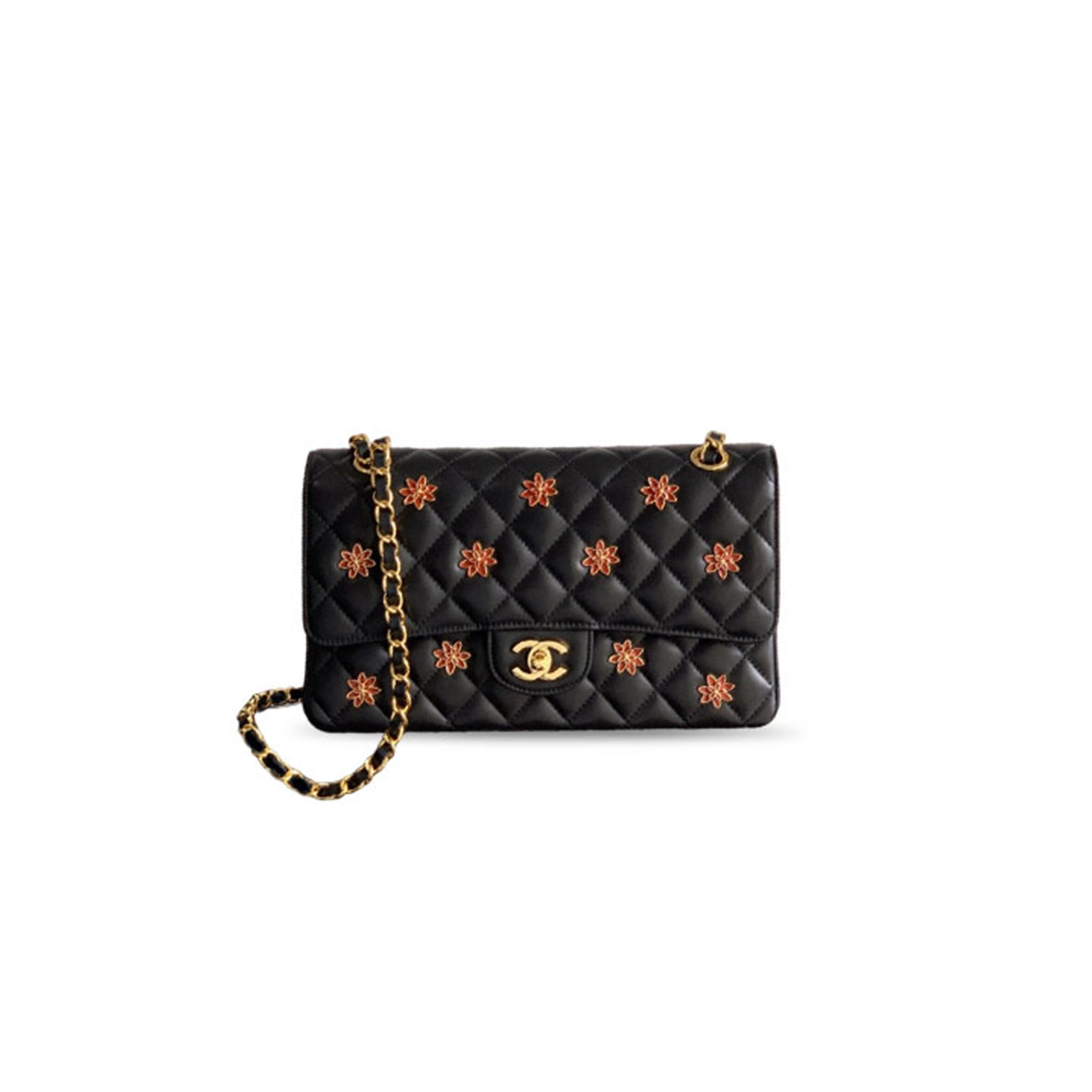 CHANEL LARGE BUG SINGLE FLAP BAG IN BLACK (25.5*15.5*6.5cm) 